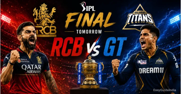 RCB vs GT Live Score IPL 2026 Final: Defending Champions RCB Battle Mighty Titans for the Crown